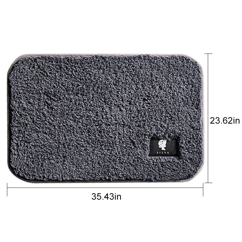 Details about   Non-slip Bath Rugs Mat Shaggy Microfiber Floor Toilet Bathroom Plain Door Mats 